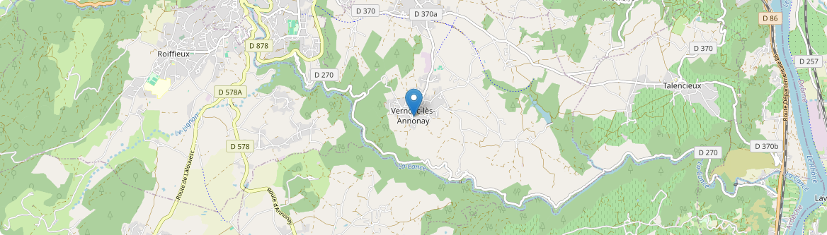 Vernosc-lès-Annonay - Carte