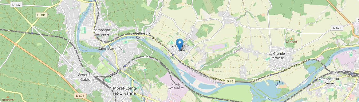 Vernou-la-Celle-sur-Seine - Carte