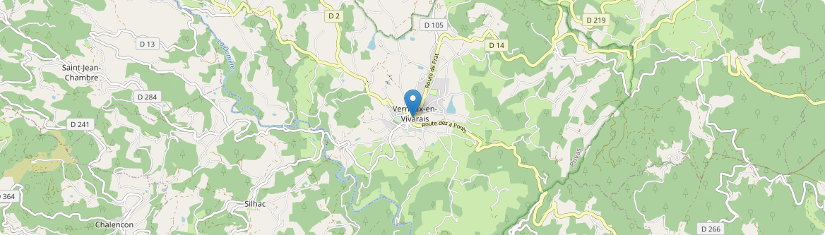 Vernoux-en-Vivarais - Carte