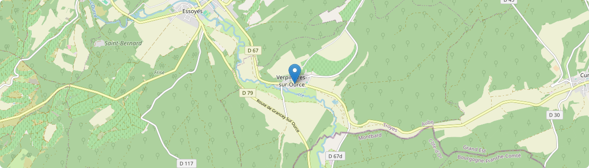 Verpillières-sur-Ource - Carte