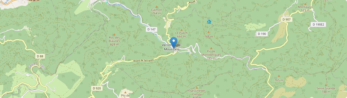 Verreries-de-Moussans - Carte