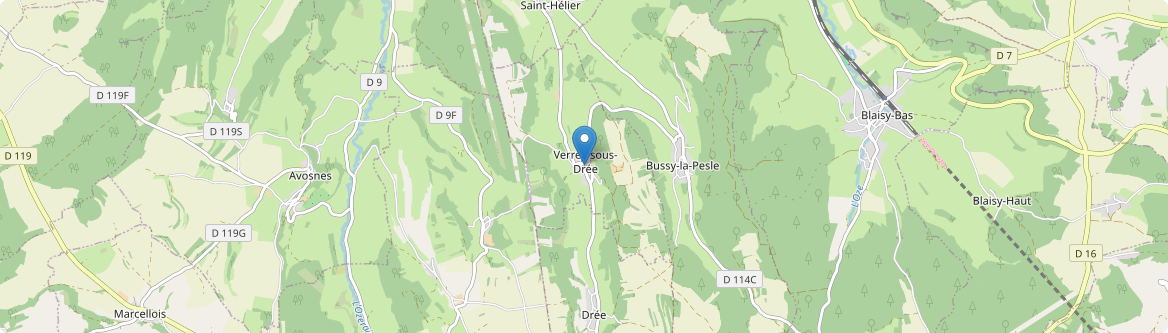 Verrey-sous-Drée - Carte