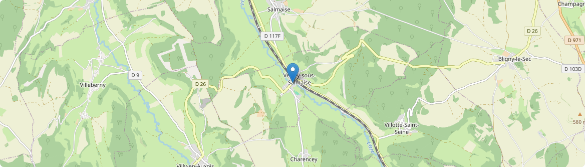 Verrey-sous-Salmaise - Carte