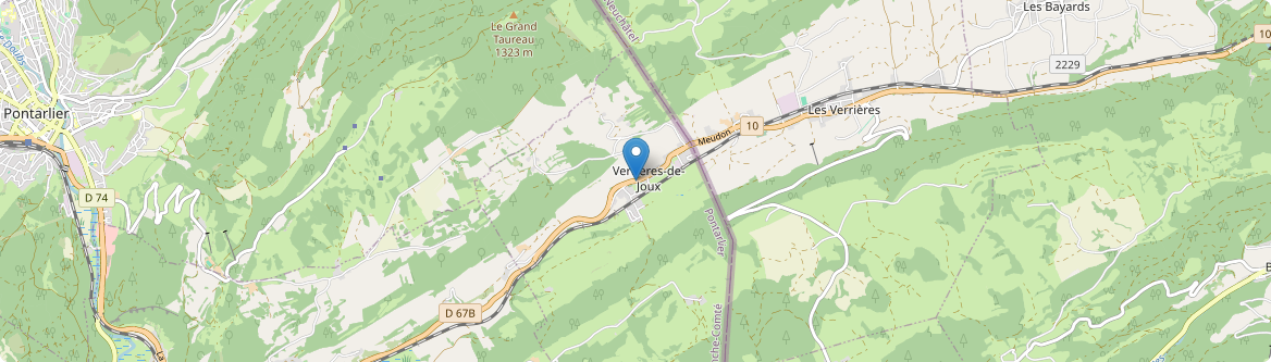 Verrières-de-Joux - Carte