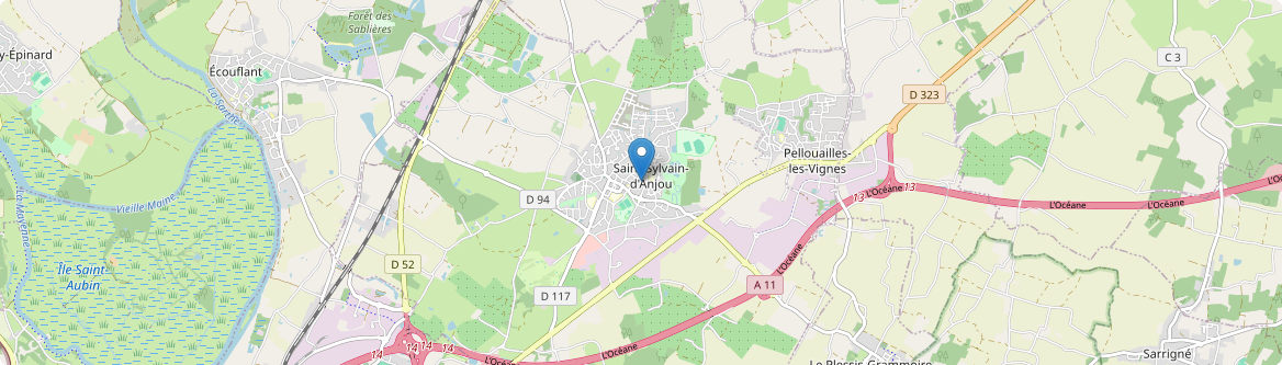 Verrières-en-Anjou - Carte