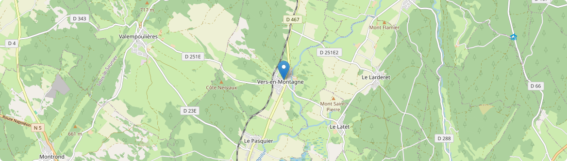 Vers-en-Montagne - Carte