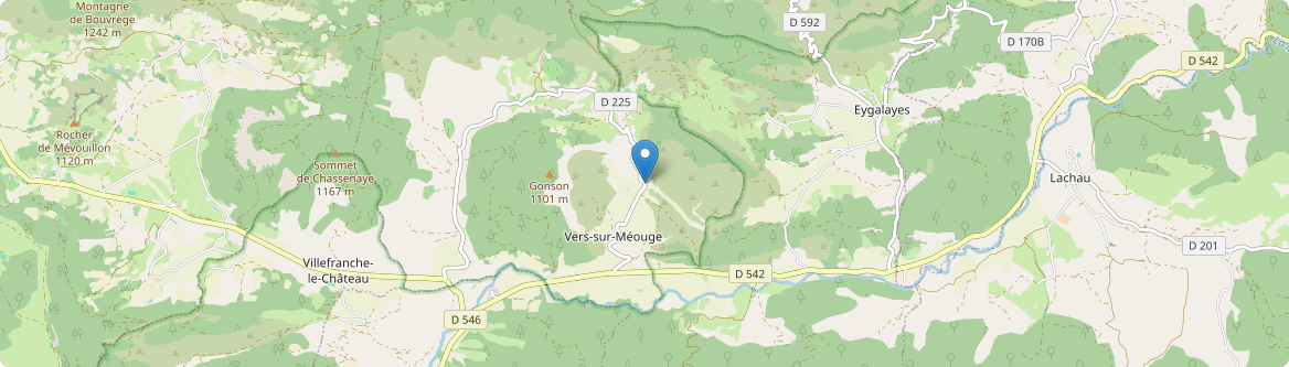 Vers-sur-Méouge - Carte