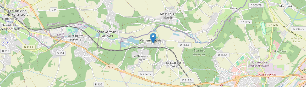 Vert-en-Drouais - Carte