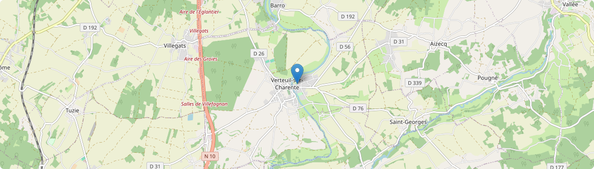 Verteuil-sur-Charente - Carte