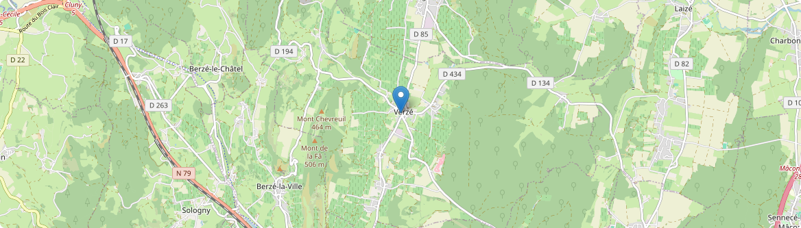 Verzé - Carte