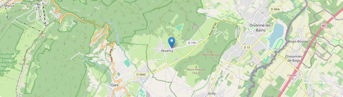 Vesancy - Carte