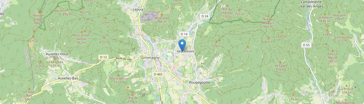 Vescemont - Carte