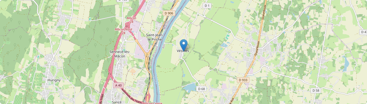 Vésines - Carte