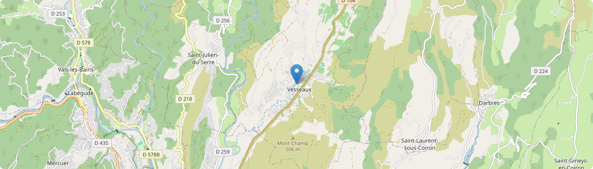 Vesseaux - Carte