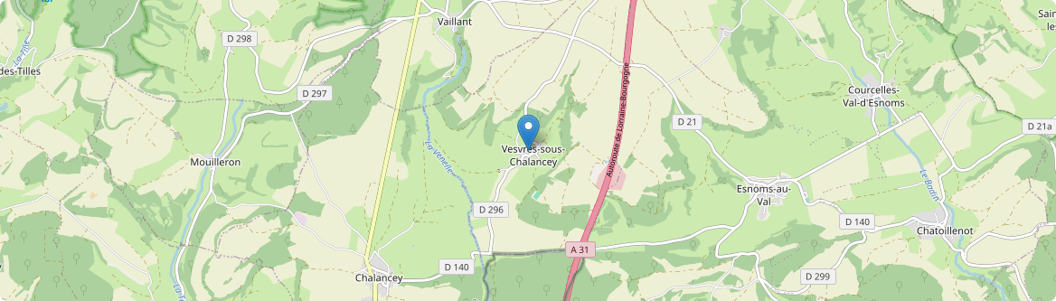 Vesvres-sous-Chalancey - Carte
