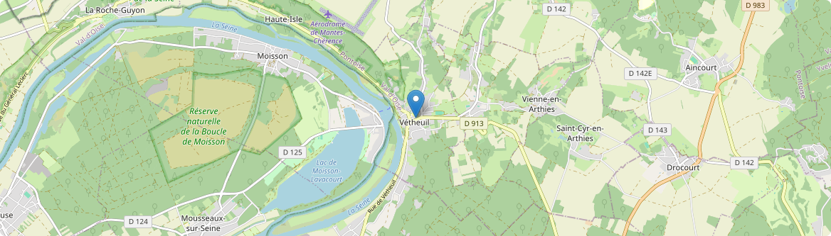 Vétheuil - Carte