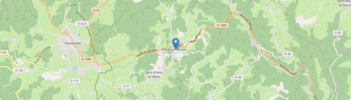 Vêtre-sur-Anzon - Carte
