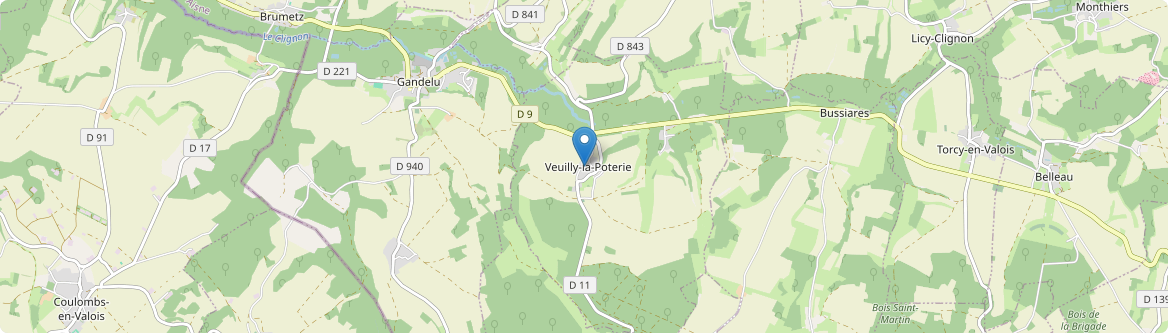 Veuilly-la-Poterie - Carte