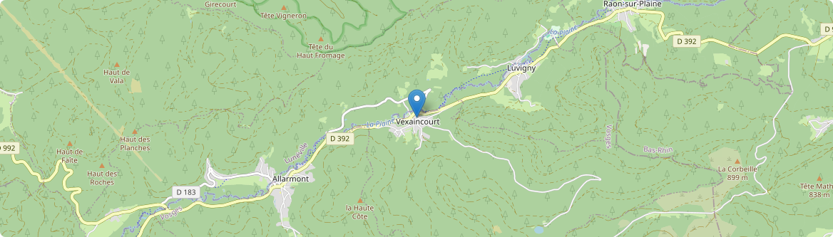 Vexaincourt - Carte
