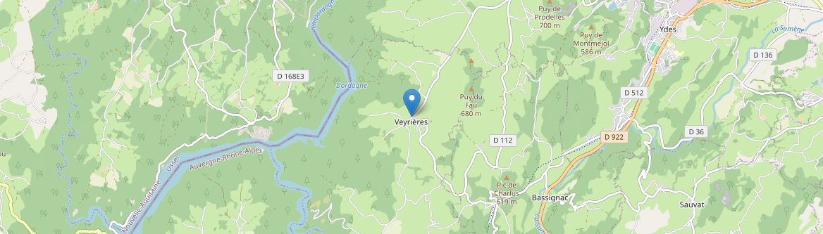 Veyrières - Carte