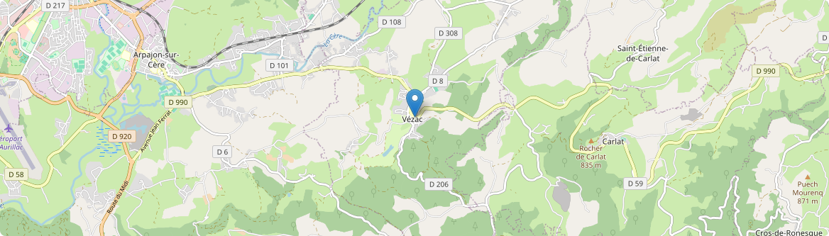 Vézac - Carte