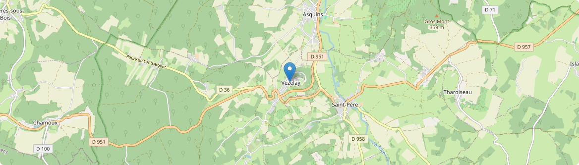 Vézelay - Carte