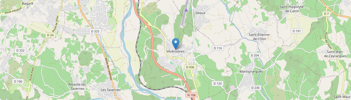 Vézénobres - Carte