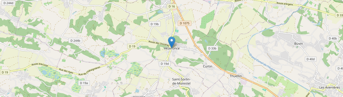 Vézeronce-Curtin - Carte