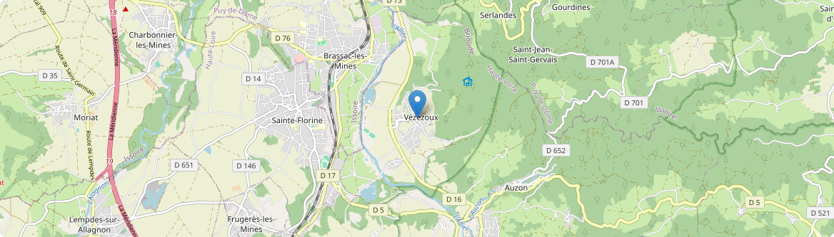 Vézézoux - Carte