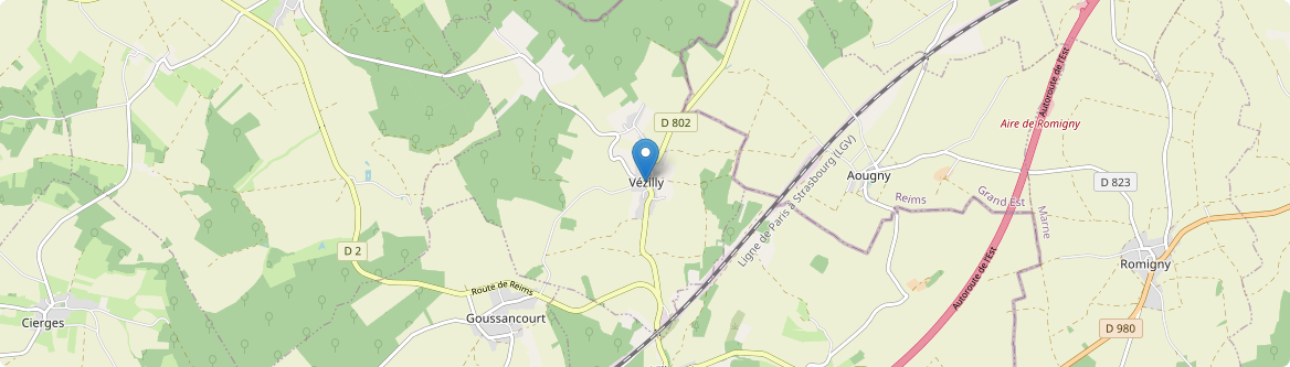 Vézilly - Carte