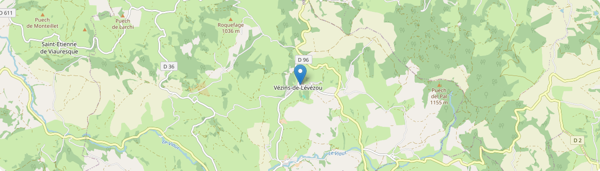 Vézins-de-Lévézou - Carte