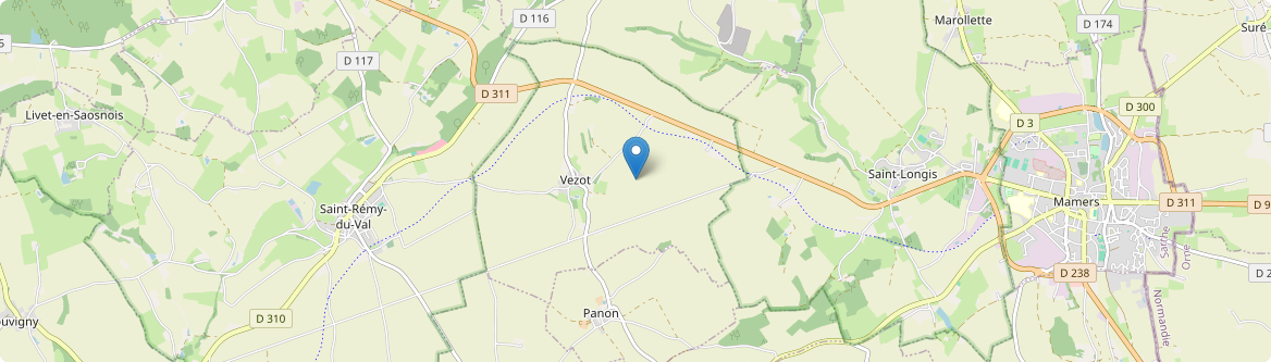 Vezot - Carte