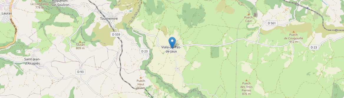 Viala-du-Pas-de-Jaux - Carte