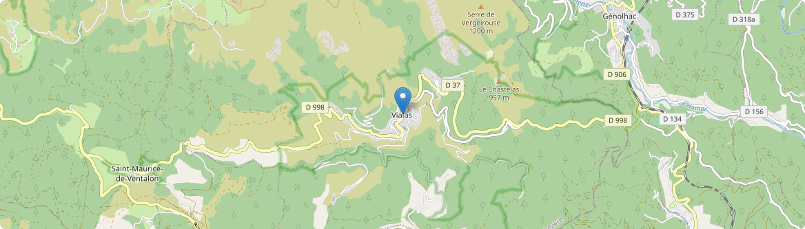 Vialas - Carte