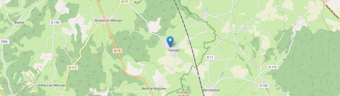 Vianges - Carte
