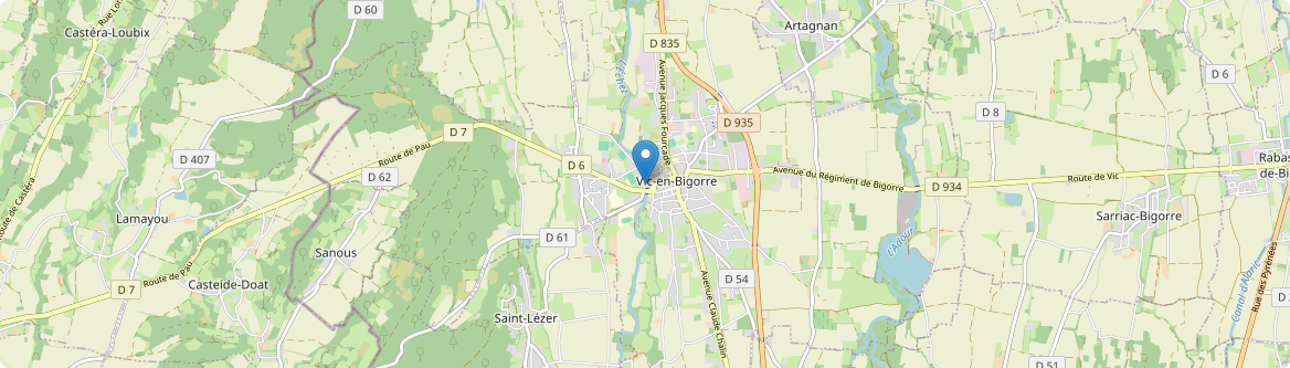 Vic-en-Bigorre - Carte