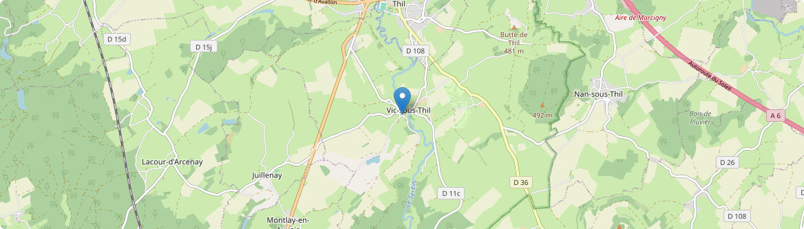 Vic-sous-Thil - Carte