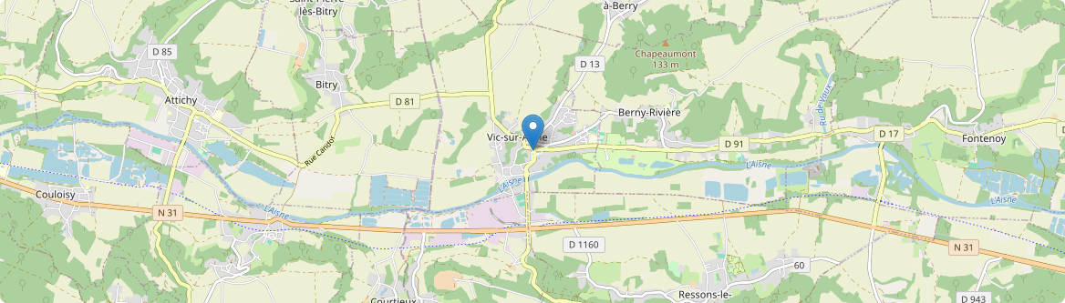 Vic-sur-Aisne - Carte