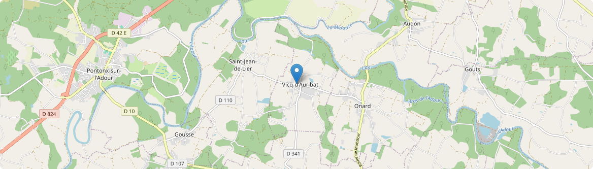 Vicq-d'Auribat - Carte