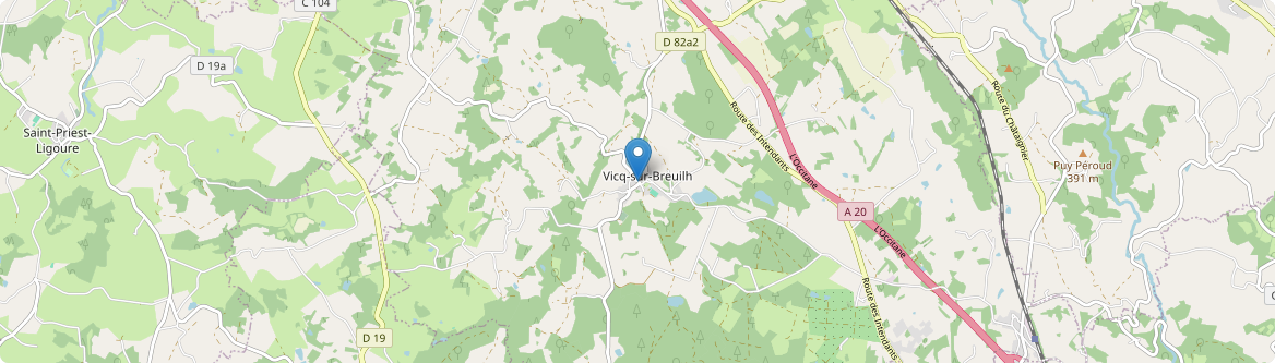 Vicq-sur-Breuilh - Carte