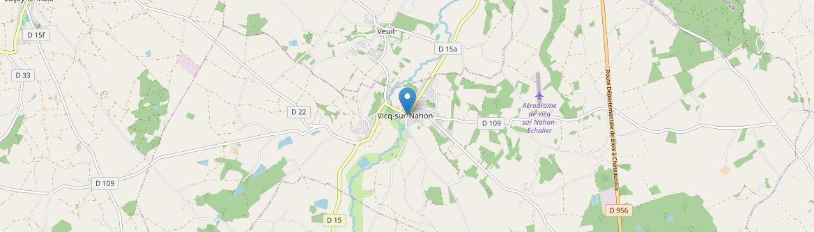 Vicq-sur-Nahon - Carte