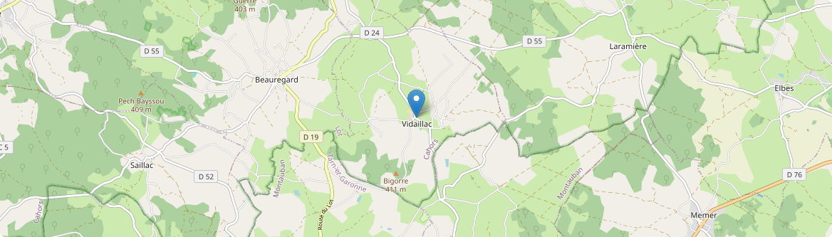 Vidaillac - Carte