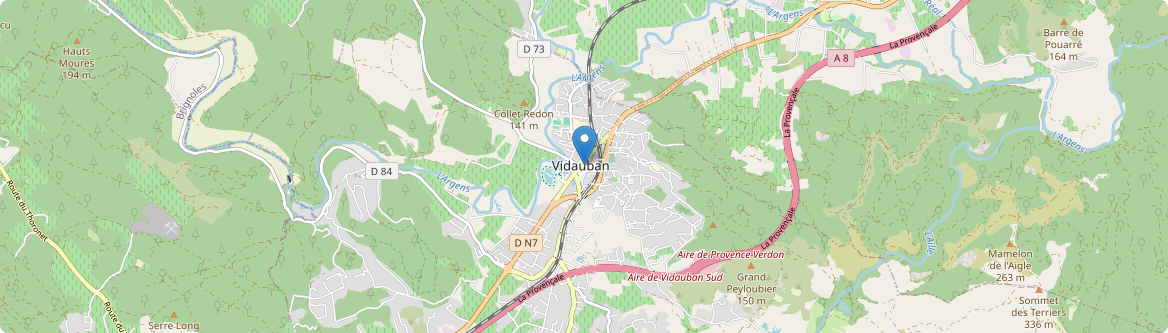 Vidauban - Carte