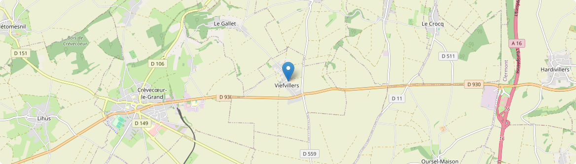 Viefvillers - Carte
