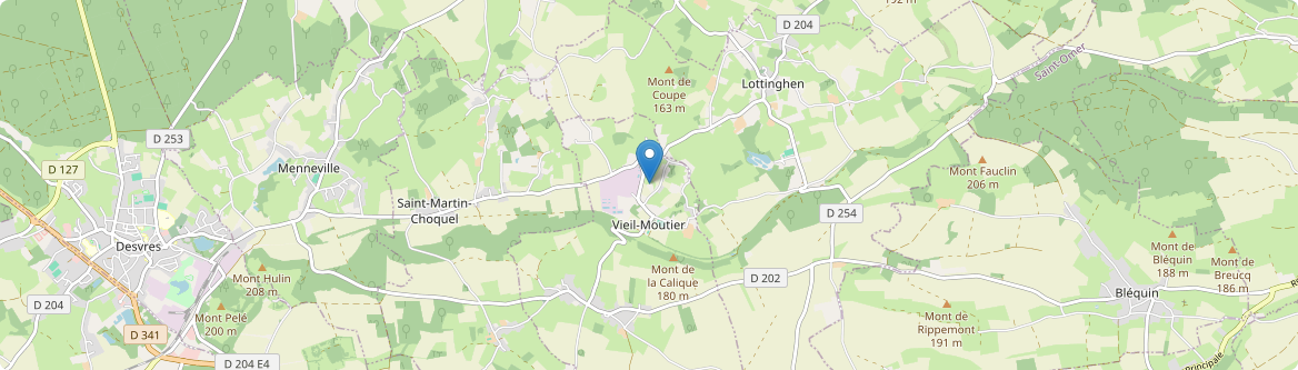 Vieil-Moutier - Carte