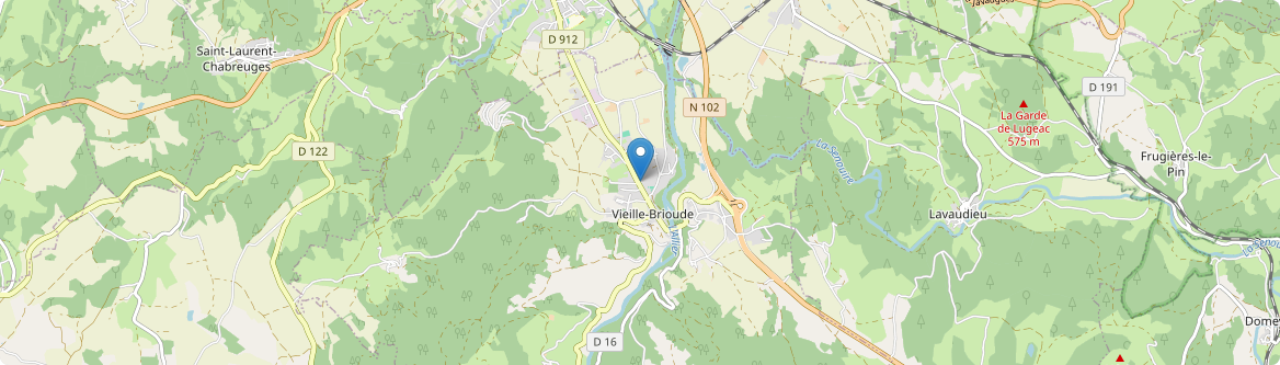 Vieille-Brioude - Carte