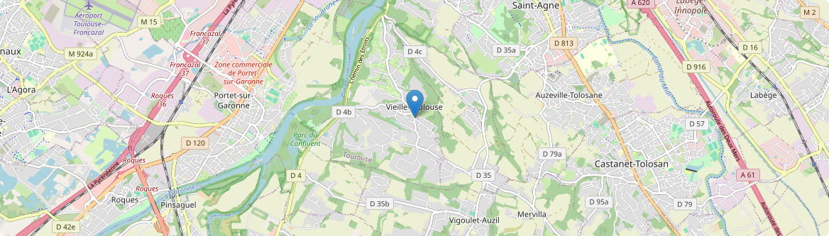 Vieille-Toulouse - Carte