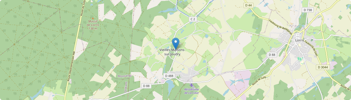 Vieilles-Maisons-sur-Joudry - Carte