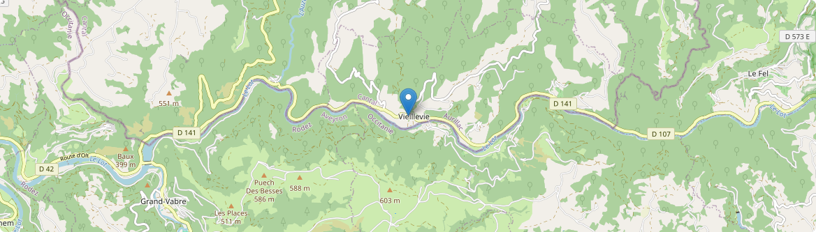 Vieillevie - Carte