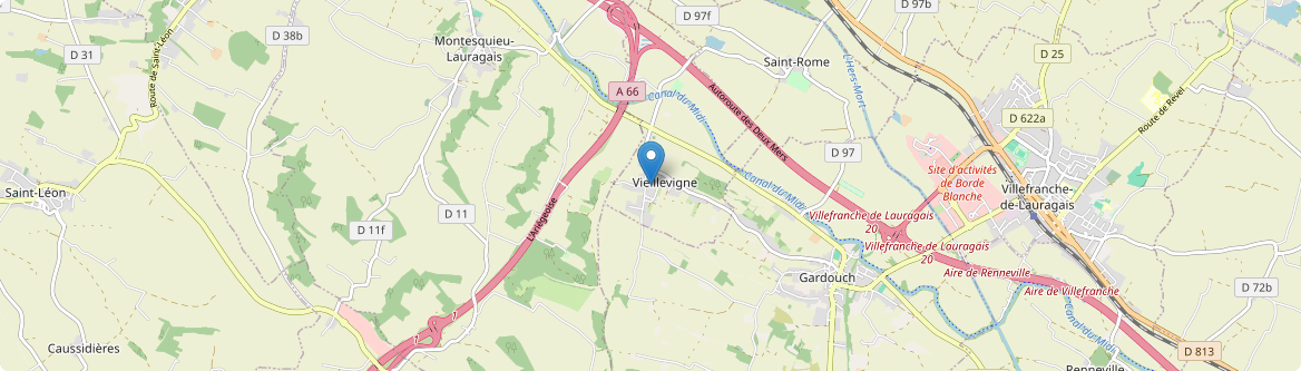 Vieillevigne - Carte